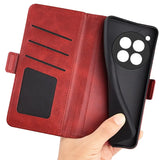 OnePlus 12 Lompakko Suojakotelo - Punainen