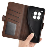 OnePlus 12 Lompakko Suojakotelo - Ruskea