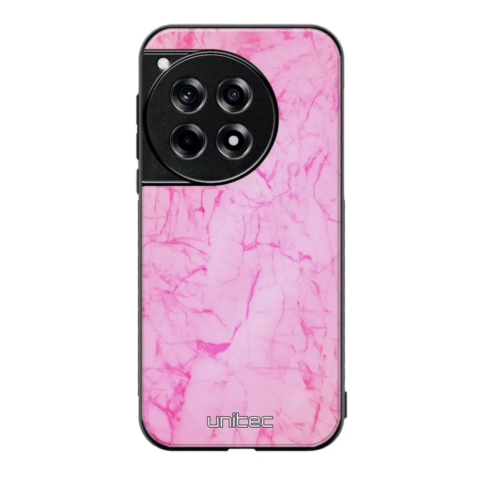 OnePlus 12 marmori suojakuoret - Light Pink Marble - Ei