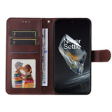 OnePlus 12R Lompakko Suojakotelo - Ruskea