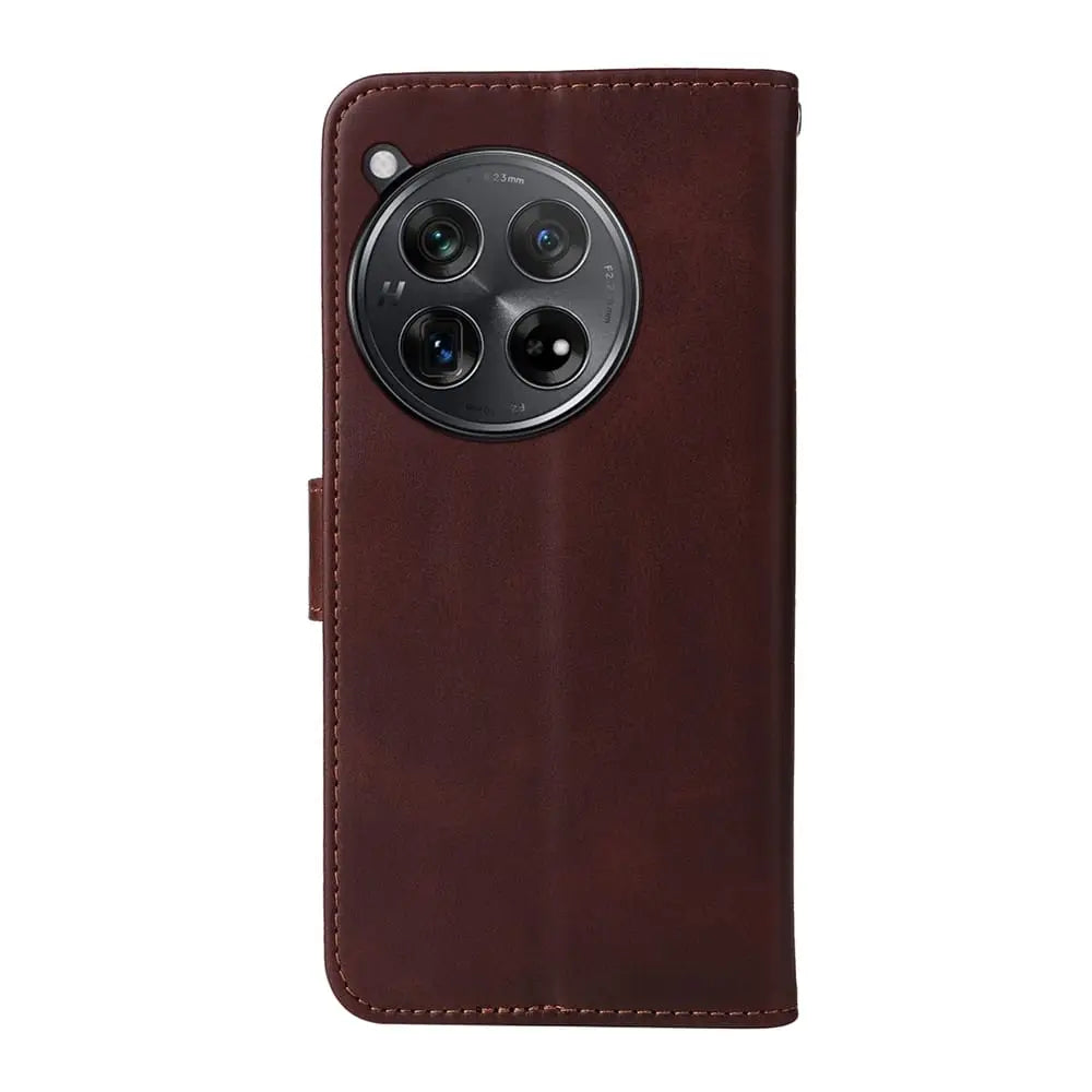 OnePlus 12R Lompakko Suojakotelo - Ruskea