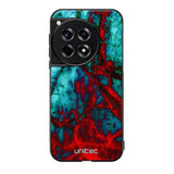 OnePlus 12R marmori suojakuoret - Blue Red Marble - Ei