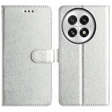 OnePlus 13 Lompakko Suojakotelo - Hopea