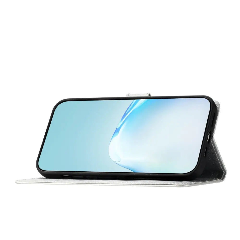 OnePlus 13 Lompakko Suojakotelo - Hopea