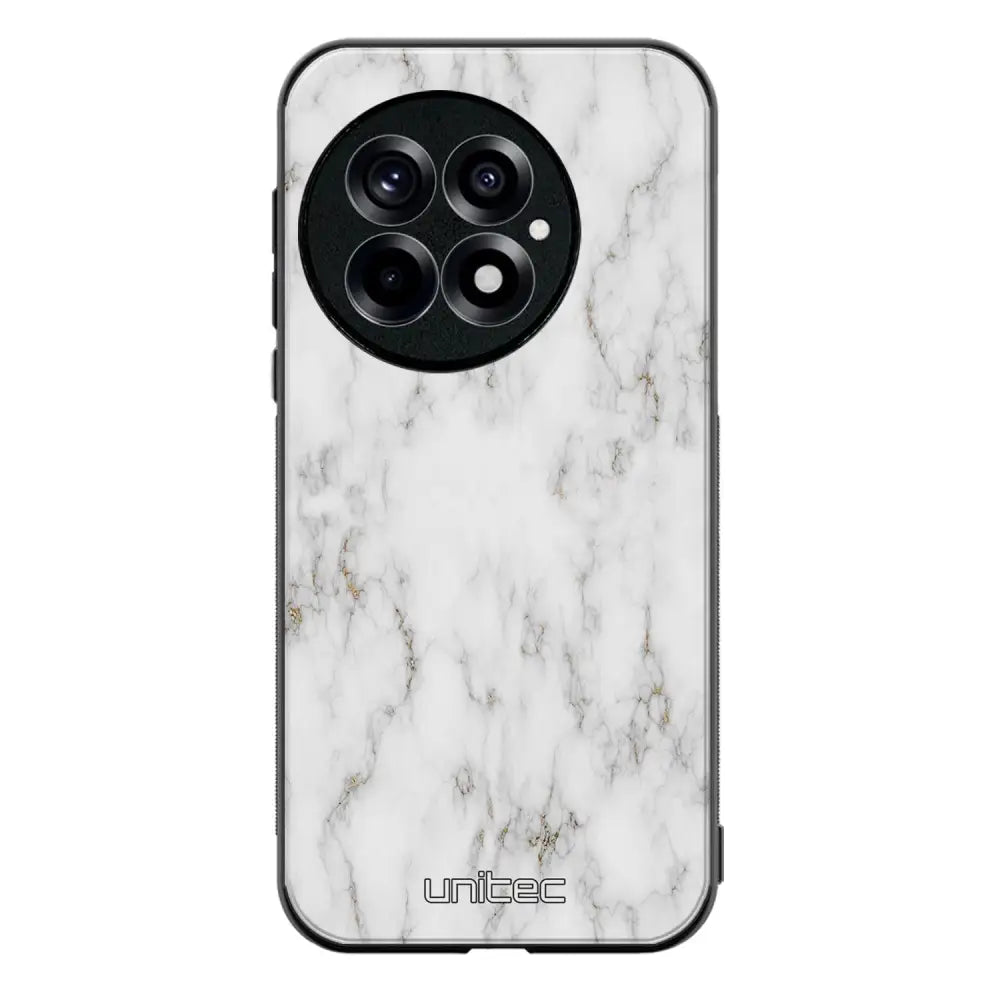 OnePlus 13 marmori suojakuoret - White Marble - Ei