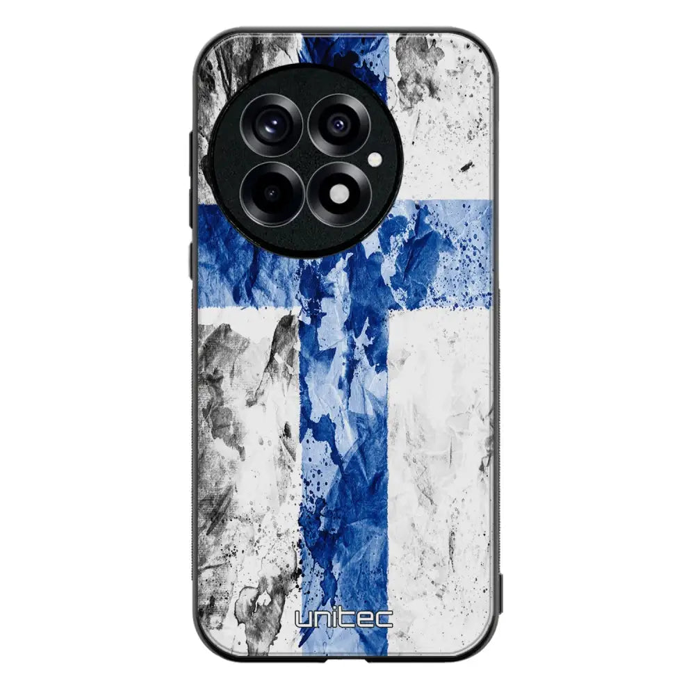OnePlus 13 suojakuoret - Painted Finnish Flag - Ei