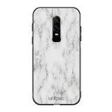 OnePlus 6 marmori suojakuoret - White Marble - Ei