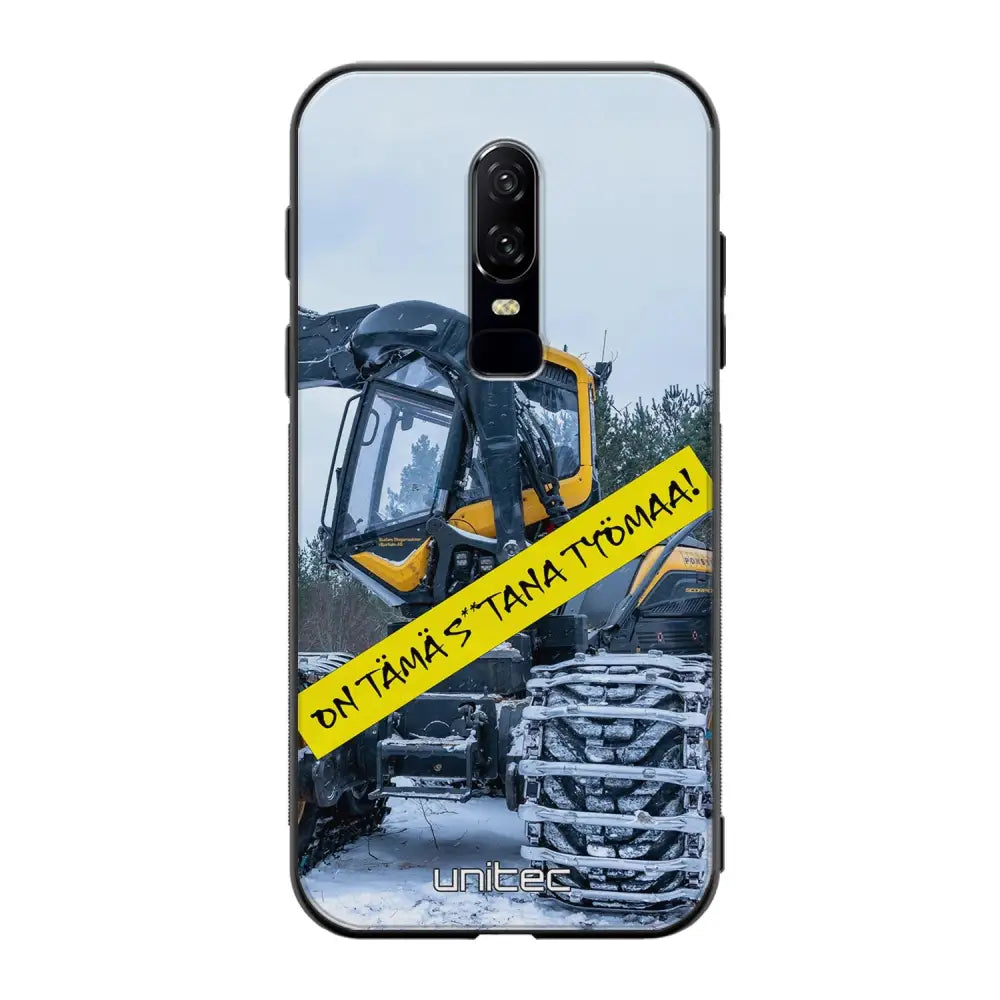 OnePlus 6 meemi suojakuoret - Työmaa - Ei