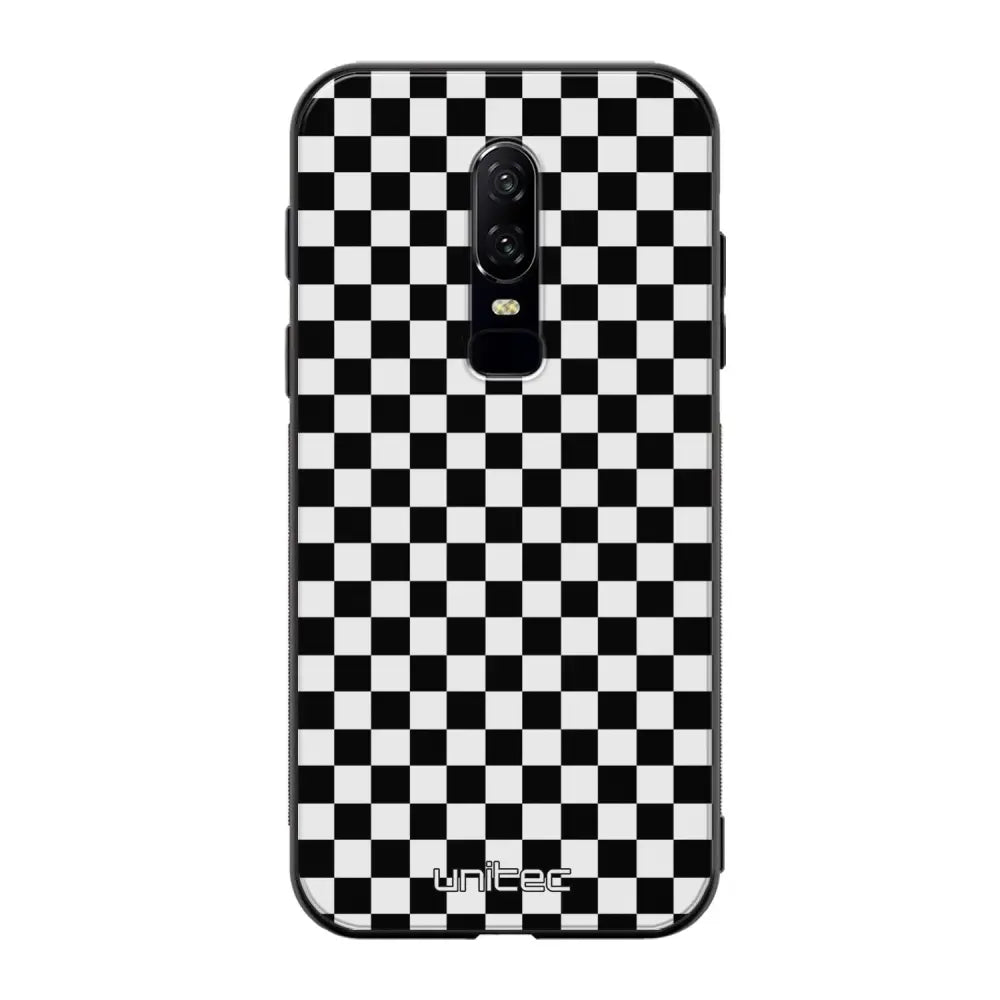 OnePlus 6 suojakuoret - Black And White - Ei