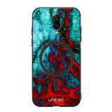 OnePlus 6T marmori suojakuoret - Blue Red Marble