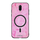 OnePlus 6T marmori suojakuoret - Light Pink Marble