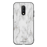 OnePlus 7 marmori suojakuoret - White Marble - Ei