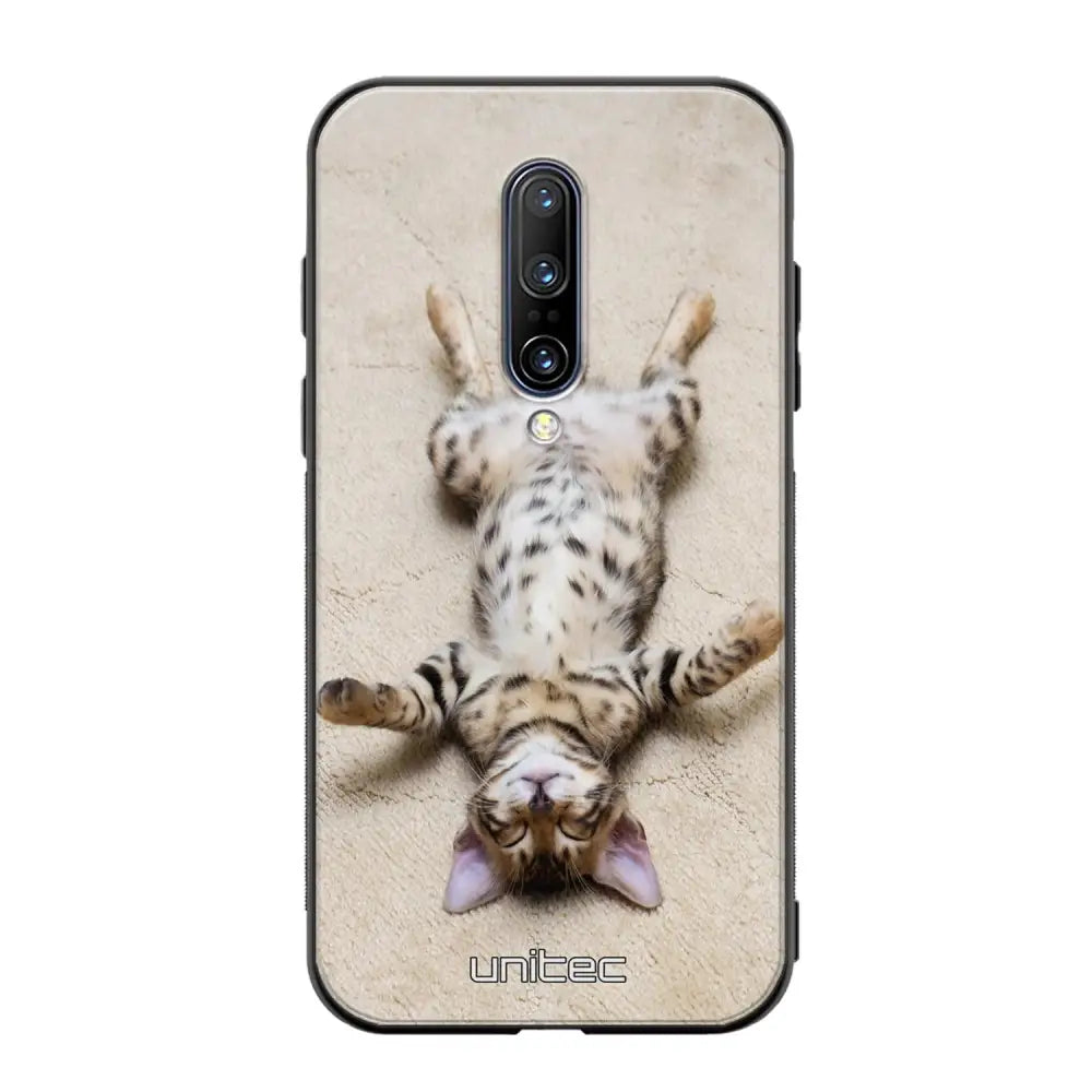 OnePlus 7 Pro kissa suojakuoret - Relaxing Cat - Ei