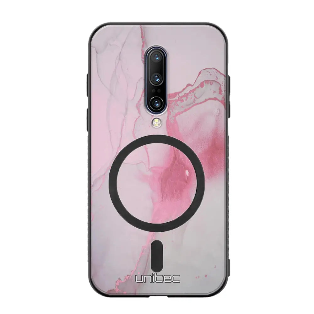 OnePlus 7 Pro marmori suojakuoret - Pink Pok Rie