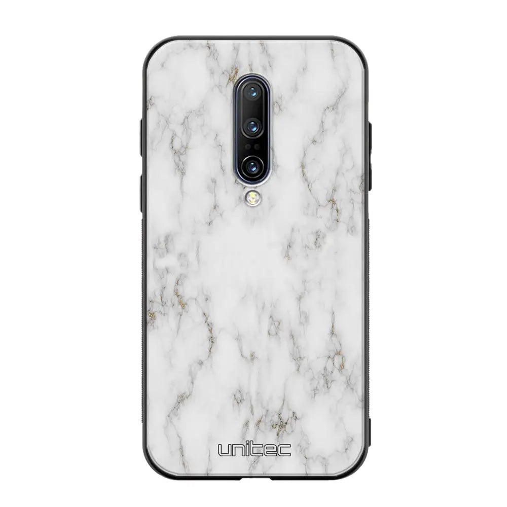OnePlus 7 Pro marmori suojakuoret - White Marble - Ei