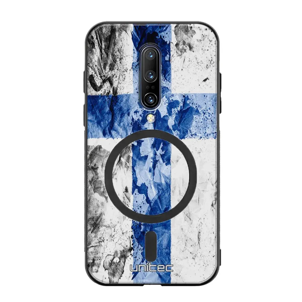 OnePlus 7 Pro suojakuoret - Painted Finnish Flag