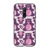 OnePlus 7 Pro suojakuoret - Purple Teddy Bear - Ei