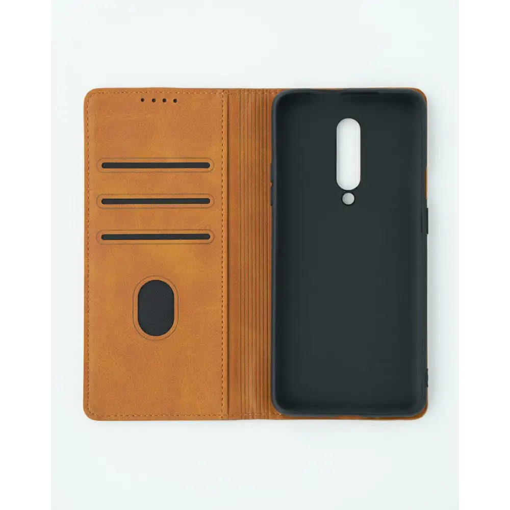 OnePlus 7 Pro Unitec Lompakko Suojakotelo Ruskea