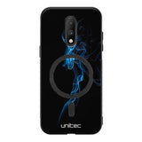 OnePlus 7 suojakuoret - Blue Smoke On Black
