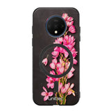 OnePlus 7T kukka suojakuoret - Pink Flowers