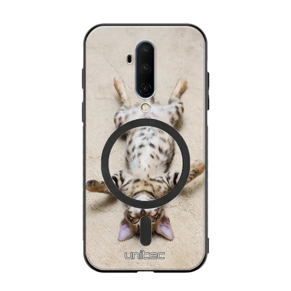 OnePlus 7T Pro kissa suojakuoret - Relaxing Cat