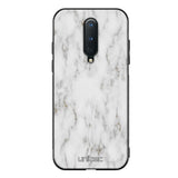 OnePlus 8 marmori suojakuoret - White Marble - Ei