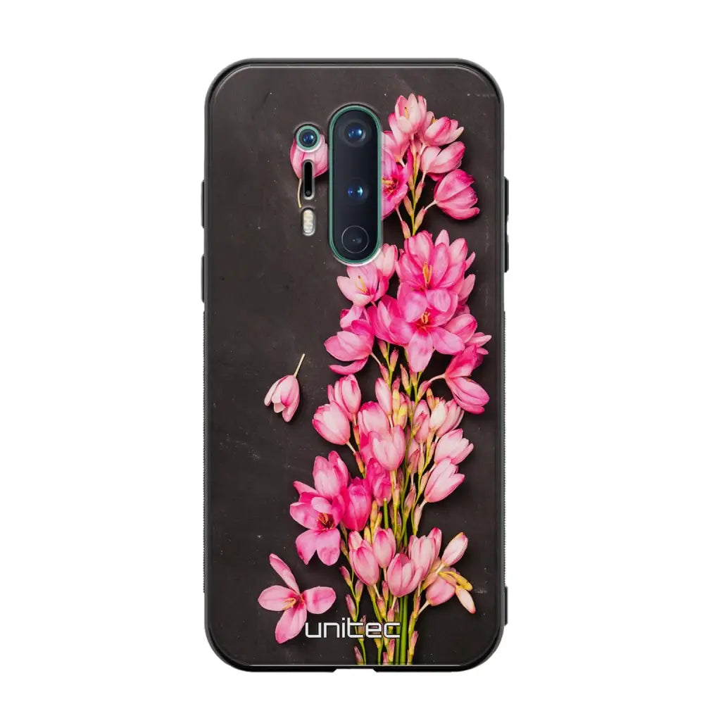 OnePlus 8 Pro kukka suojakuoret - Pink Flowers - Ei