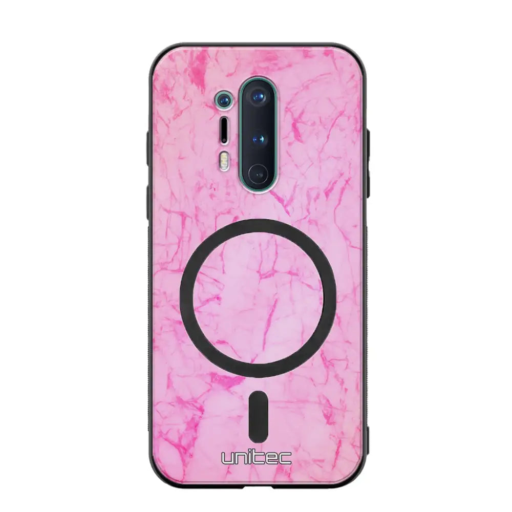 OnePlus 8 Pro marmori suojakuoret - Light Pink Marble