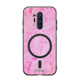 OnePlus 8 Pro marmori suojakuoret - Light Pink Marble