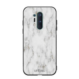 OnePlus 8 Pro marmori suojakuoret - White Marble - Ei