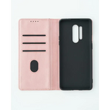 OnePlus 8 Pro Unitec Lompakko Suojakotelo Ruusukulta