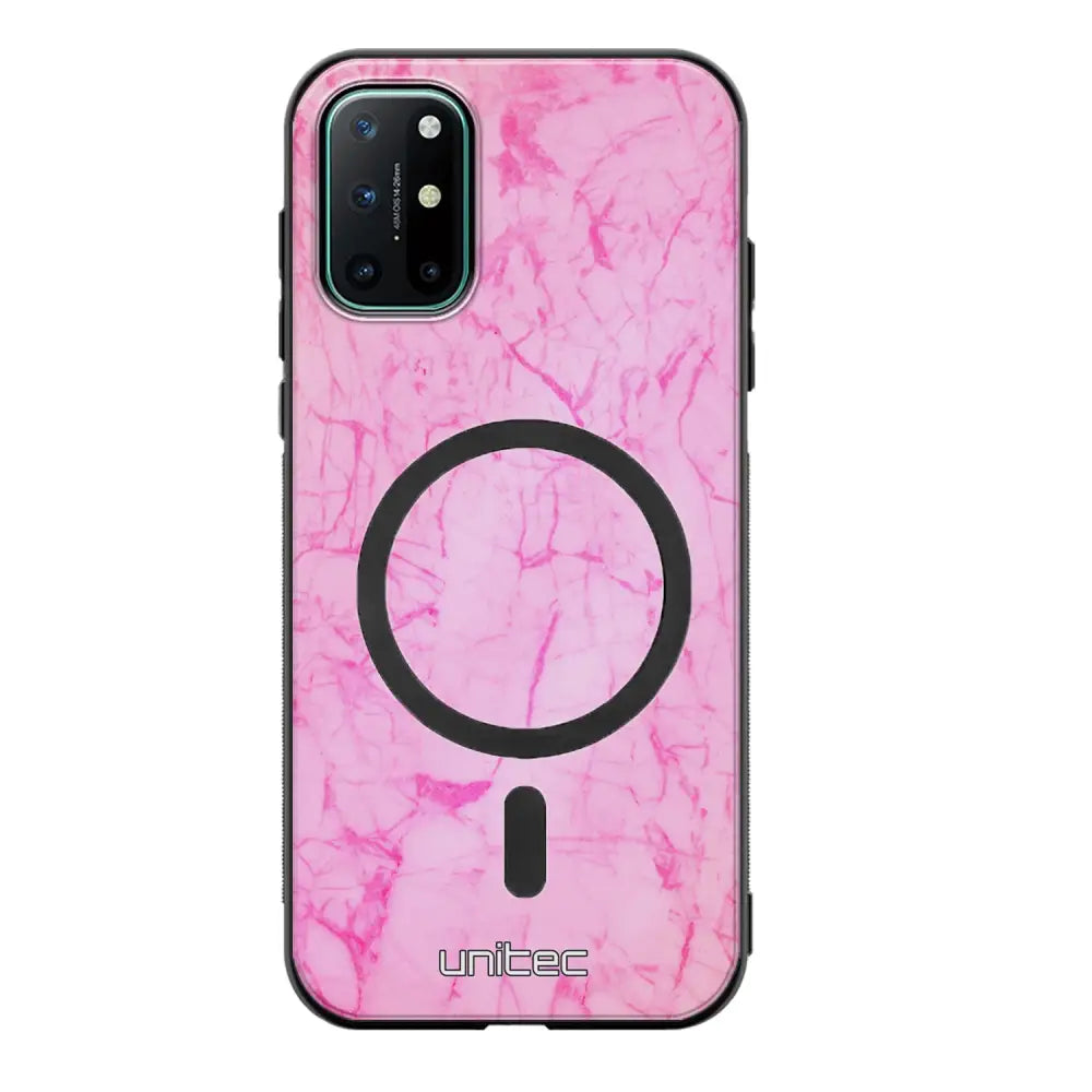 OnePlus 8T marmori suojakuoret - Light Pink Marble