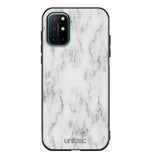 OnePlus 8T marmori suojakuoret - White Marble - Ei