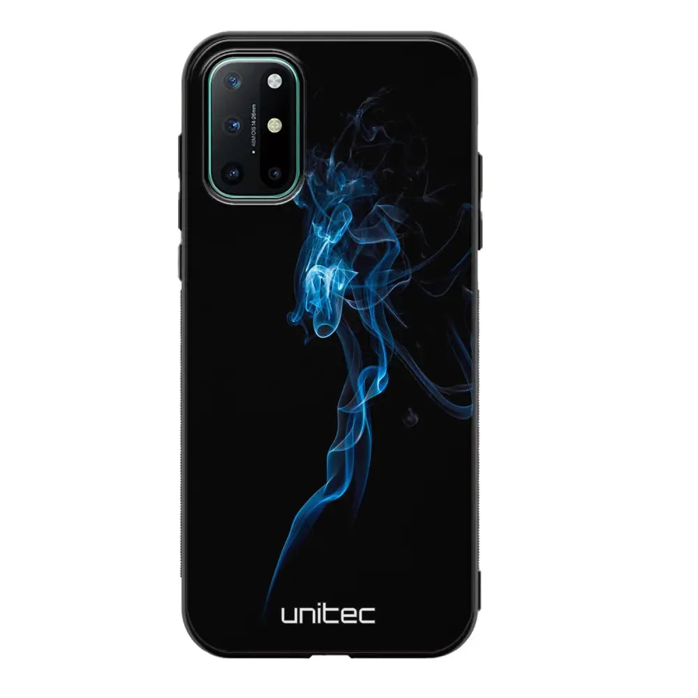 OnePlus 8T suojakuoret - Blue Smoke On Black - Ei