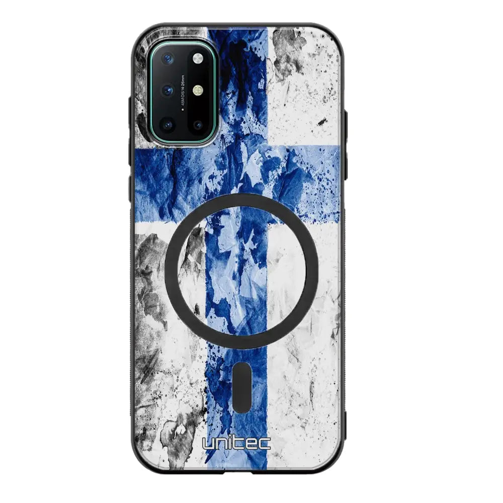 OnePlus 8T suojakuoret - Painted Finnish Flag