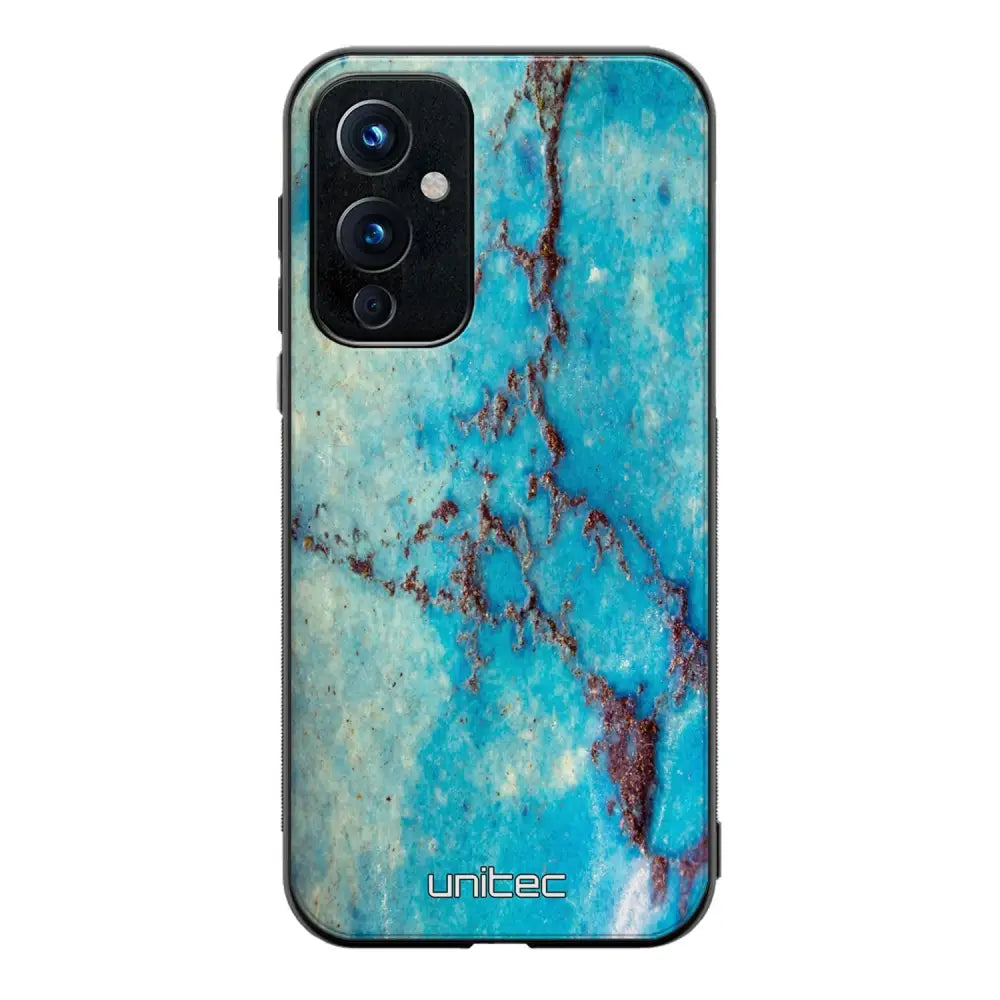 OnePlus 9 marmori suojakuoret - Turquoise Marble - Ei