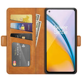 Oneplus Nord 2 Lompakko Suojakotelo Ruskea