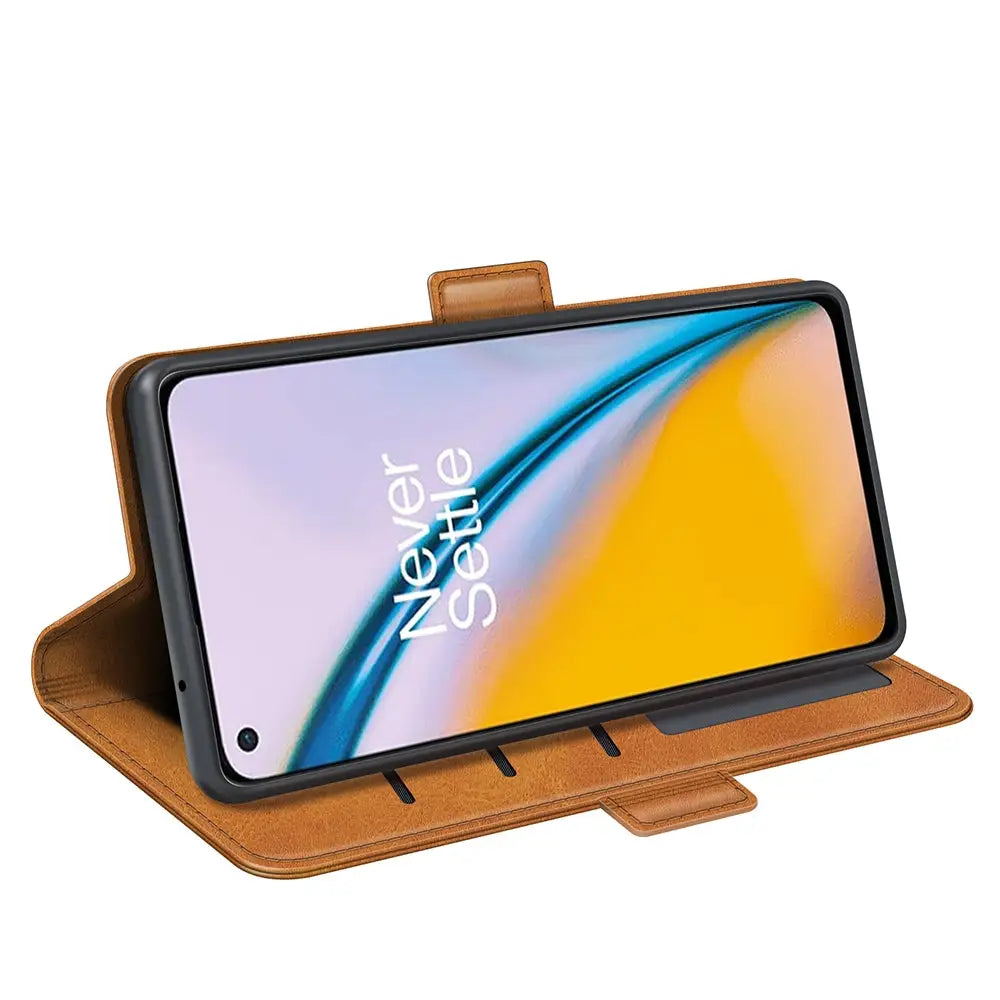 Oneplus Nord 2 Lompakko Suojakotelo Ruskea