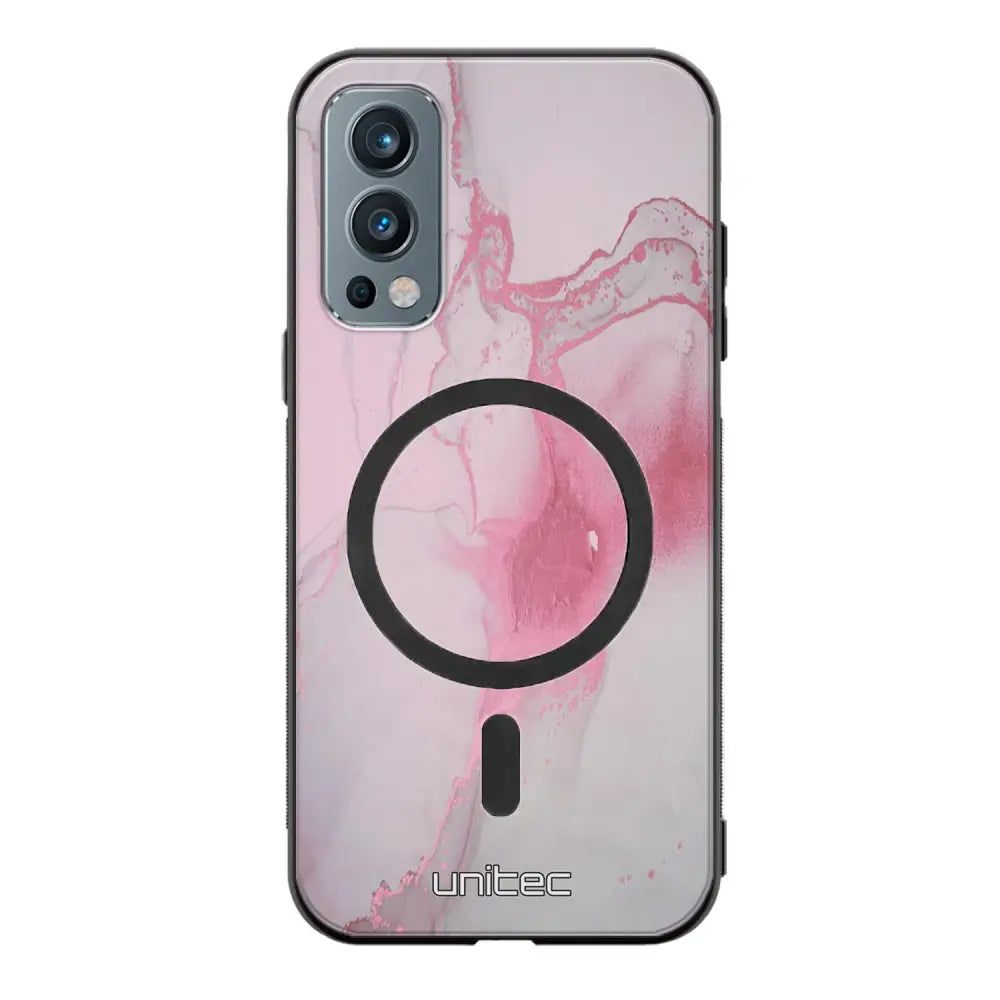 OnePlus Nord 2 marmori suojakuoret - Pink Pok Rie