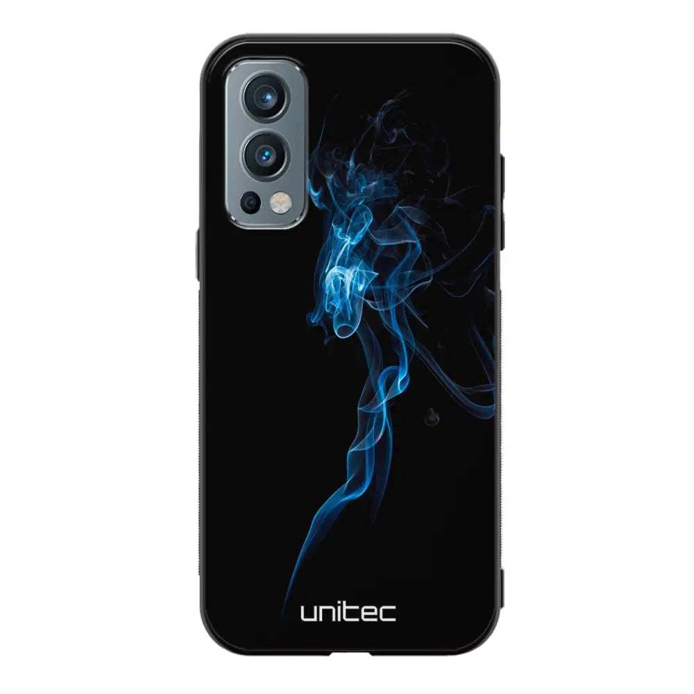 OnePlus Nord 2 suojakuoret - Blue Smoke On Black - Ei