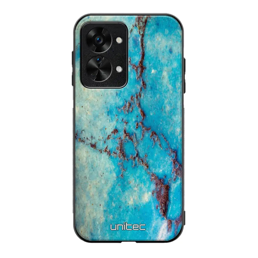 OnePlus Nord 2T marmori suojakuoret - Turquoise Marble - Ei