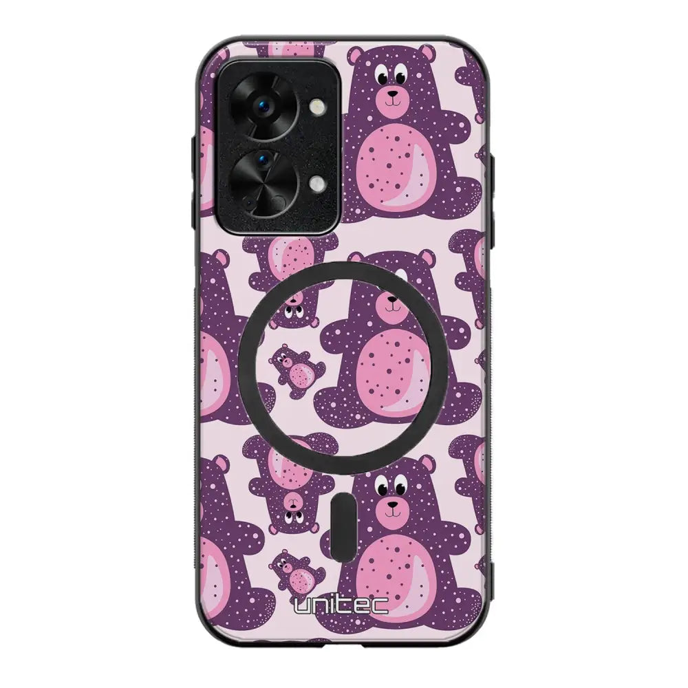 OnePlus Nord 2T suojakuoret - Purple Teddy Bear