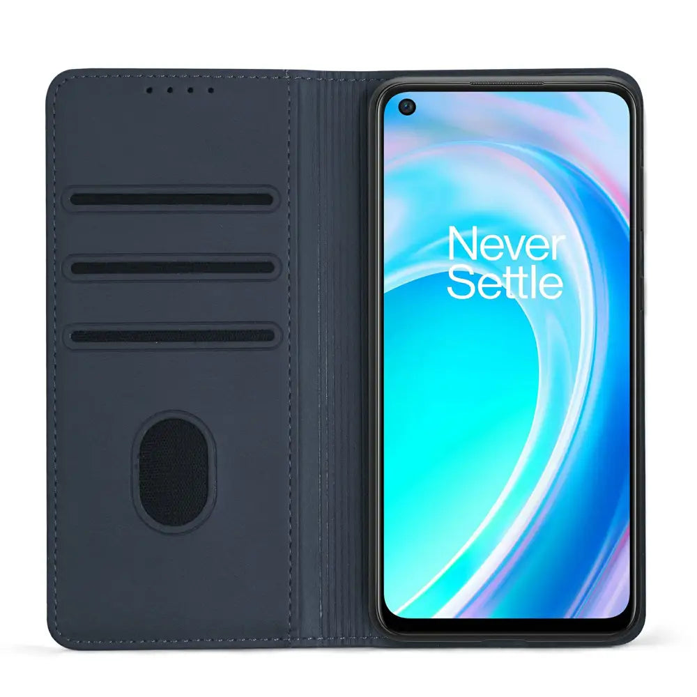 Oneplus Nord CE 2 5G Unitec Lompakko Suojakotelo Sininen