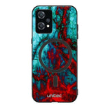 OnePlus Nord CE 2 Lite marmori suojakuoret - Blue Red Marble