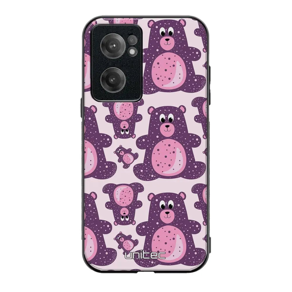 OnePlus Nord CE 2 suojakuoret - Purple Teddy Bear - Ei