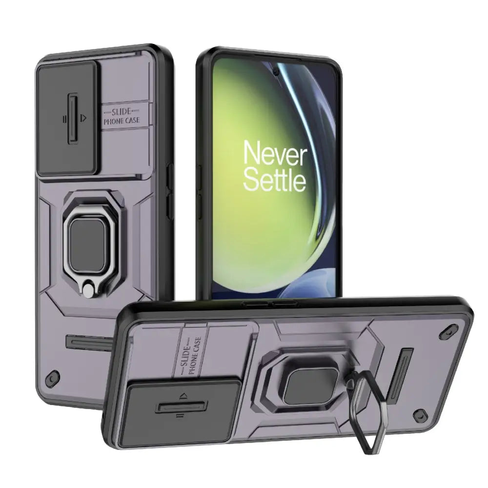 Violetti Lite Armor suojakuori ring holder ja kickstand OnePlus Nord CE 3 Lite -puhelimelle