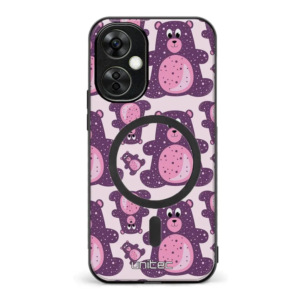 OnePlus Nord CE 3 Lite suojakuoret - Purple Teddy Bear