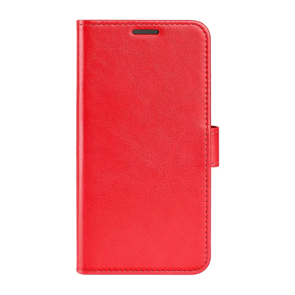 Punainen nahkainen lompakko suojakotelo OnePlus Nord CE 4 Lite -mallille