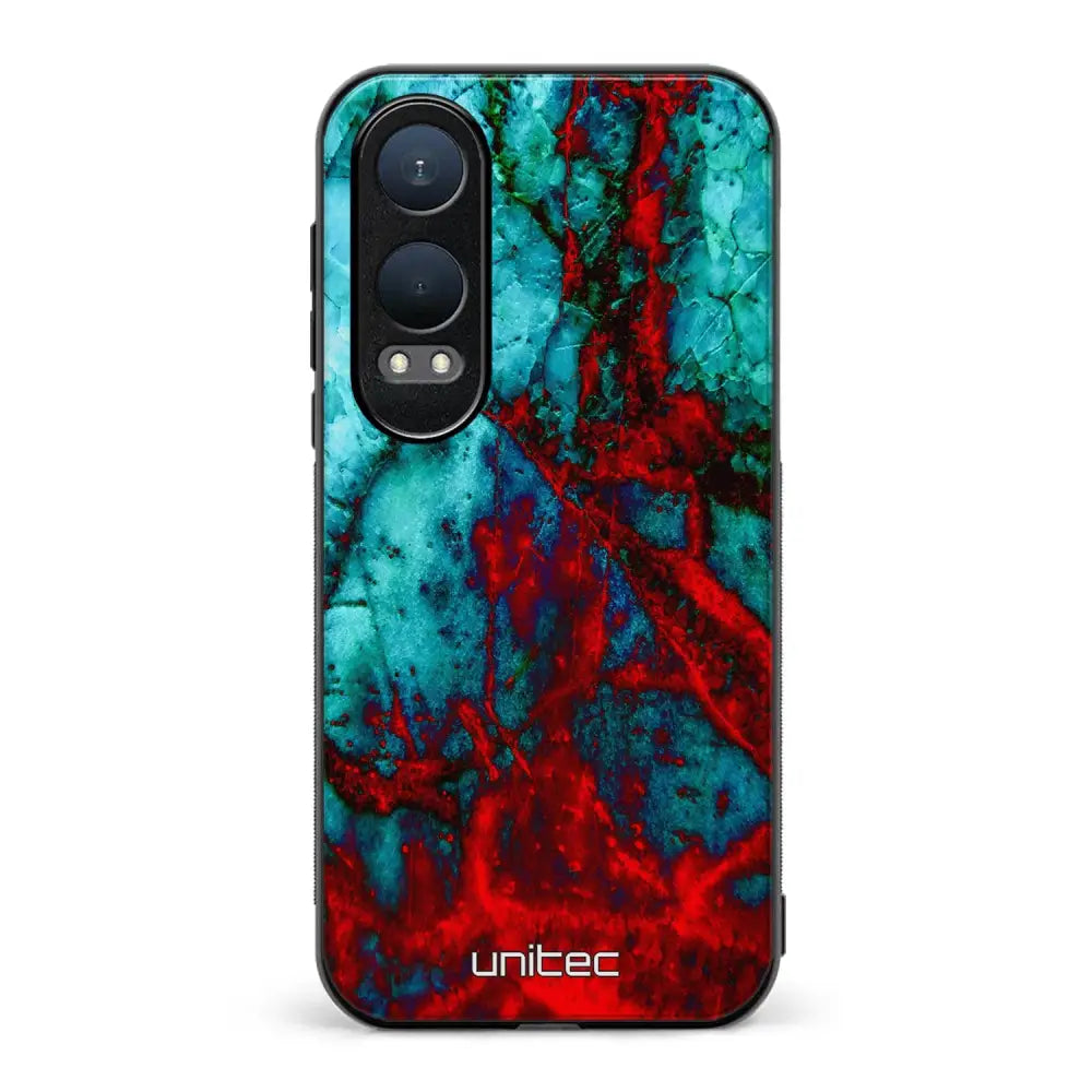OnePlus Nord CE 4 Lite marmori suojakuoret - Blue Red Marble - Ei