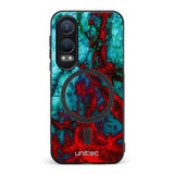 OnePlus Nord CE 4 Lite marmori suojakuoret - Blue Red Marble